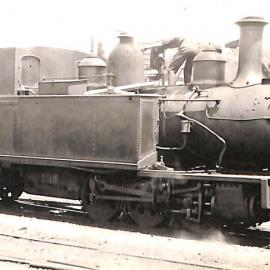 New Zealand Railways locomotive, S 0-6-4 T class; number illegible