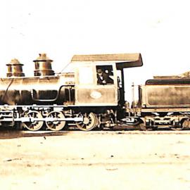 New Zealand Railways locomotive, T 2-8-0 class; number illegible