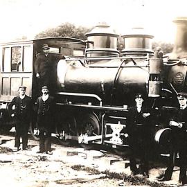 New Zealand Railways locomotive, T 2-8-0 class; number illegible