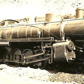 New Zealand railways locomotive, X 4-8-2 class; number illegible