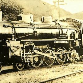 New Zealand railways locomotive, X 4-8-2 class; number illegible