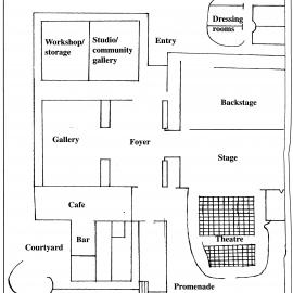 Expressions arts centre; early proposal for current site.