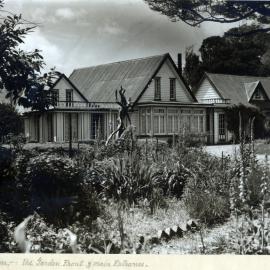 Old house; Barton homestead album  1; 'The Manor House', Trentham; garden front