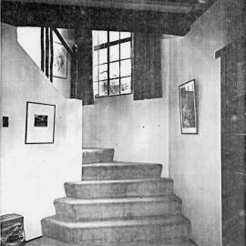 House, Chatsworth Road; No. 71, 'Woodhill'; the stairs, from the hall; looking south-east
