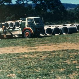 Totara Park; concrete pipes in readiness.