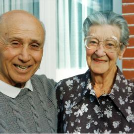 George and Caroline Solomon; golden wedding
