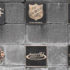 Memorial plaques, Civic Centre; civilian groups.