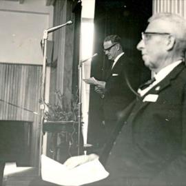 Hapai Club; Fergusson Drive building opening by Don McKay, Minister of Health 6; speaking