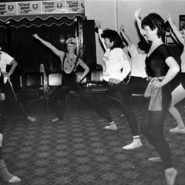 Rimutaka Tavern; Tuesday-morning exercise class, led by instructor Jill Bond.