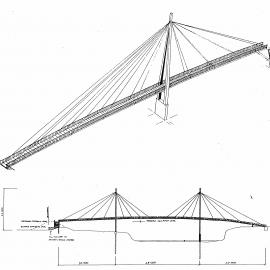 Totara Park; footbridge to Harcourt Park; drawings of early proposals.