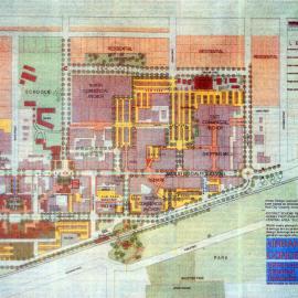Traffic management 1990; original proposal, with Queen Street closed