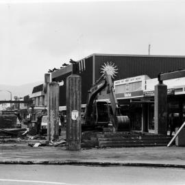Main Street; pedestrian precinct demolition; looking west from Russell Street 3.