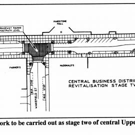 Traffic management 1992; Main Street; changes, Logan Street to King Street.