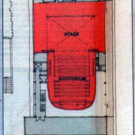 Civic Centre; addition of arts centre; plan at theatre level.