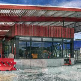 Upper Hutt railway station 2015  9; nearing completion