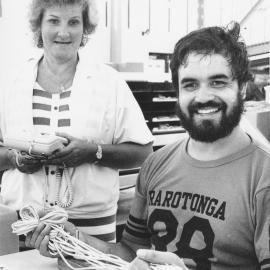 Maureen Morgan, assembly chargehand at STC, and Dean Holthausen, IHC member.
