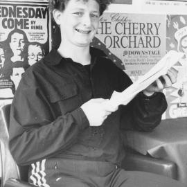Cameron Rhodes; first professional acting part, in 'The Threepenny Opera', Downstage Theatre.