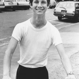 Graham Wills, heading for an Outward Bound confidence-building school.