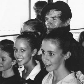 Lisa Dry, right, after dancing with Rudolph Nureyev.