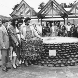 Maidstone Park conservatory opening; fountain in memory of Brian Nelson.