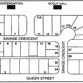 Queen Street; land acquired for Foodtown supermarket to be sold.