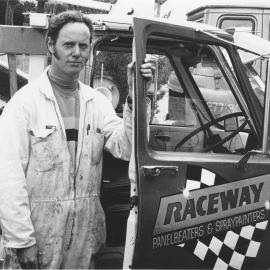 Raceway Motors, 34 Camp Road, Trentham; Dave Brown and tow trucks. He had just taken on an A-grade mechanic for motor repairs.