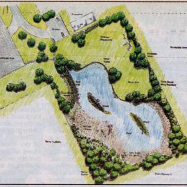 Birchville Park, State Highway 1;  pond and wetland design.