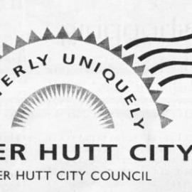 Upper Hutt city logo 'Utterly Uniquely', adopted August 1996