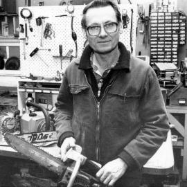 Bruce Hanson, Hanson's Tool Sharpening Service, 44 Main Street.
