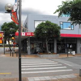 Main Street, south side; No. 168 3; Wakefield Street and Red Cross shop, western end