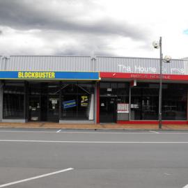 Main Street, south side; No. 166, 168 1; Blockbuster and Thai House Express