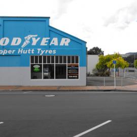 Princes Street, east side; No.  5; Upper Hutt Tyres, formerly Benge's Garage