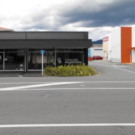 Pine Avenue, east side; No. 22;  Flair Flooring Xtra bays 1-2, Fishtown Takeaways