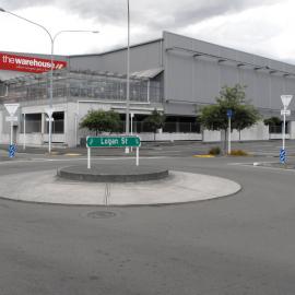 Logan Street east side 4; The Mall's northwest corner.