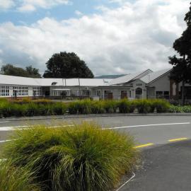 Pine Avenue west side 5; St Joseph's primary school; administration building at right.