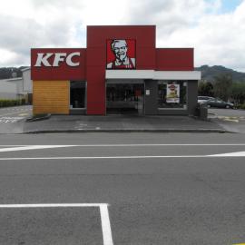 Queen Street, north side; No. 23; KFC building facade 2; 2016