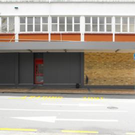 Logan Street west side 2; former Hannahs building (173-179 Main Street), northern end