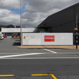 Queen Street, south side; No. 94*; The Mall's eastern end and inward-goods area.