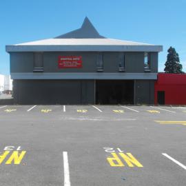 Lyster Lane north side 5; Upper Hutt Martial Arts Academy, from the east.