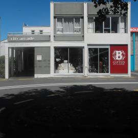 Lyster Lane south side 1; B Gifted; Shop 1, City Arcade, 123-125 Main Street
