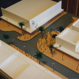 Russell Street; proposed artwork; model.