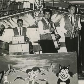 Sam Southon and Barry Maclennan performing at NZ Railways ball, mid-1960s