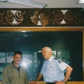 Carving for police station by Rimutaka Prison inmates