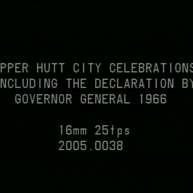 Upper Hutt City Status Proclamation; 28 May 1966