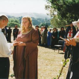 Wedding; Ivan Richter, Sarah Packer, Avalon Park, Waitangi Day, with co-celebrant Robert Bryan.