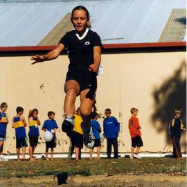 Trentham United Athletics Club’s championships; Abbey Jennings in under-11 long jump.