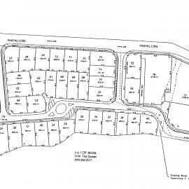 Pinehill development; former prison staff village site; overall plan.