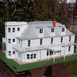 Scale model building; 'Bonnie Glen', or 'McCurdy's Castle'; view 2.