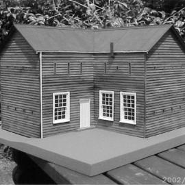 Scale model building; the Blockhouse