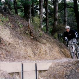 Cycling; first down-hill mountain-bike track opens in Maidstone Park.